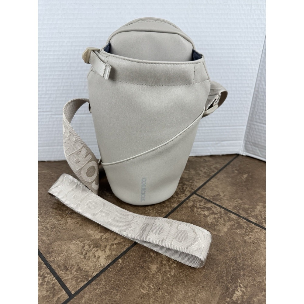 NWOT Corkcicle Crossbody Water Bottle Sling Bag Latte 16 oz-40 oz